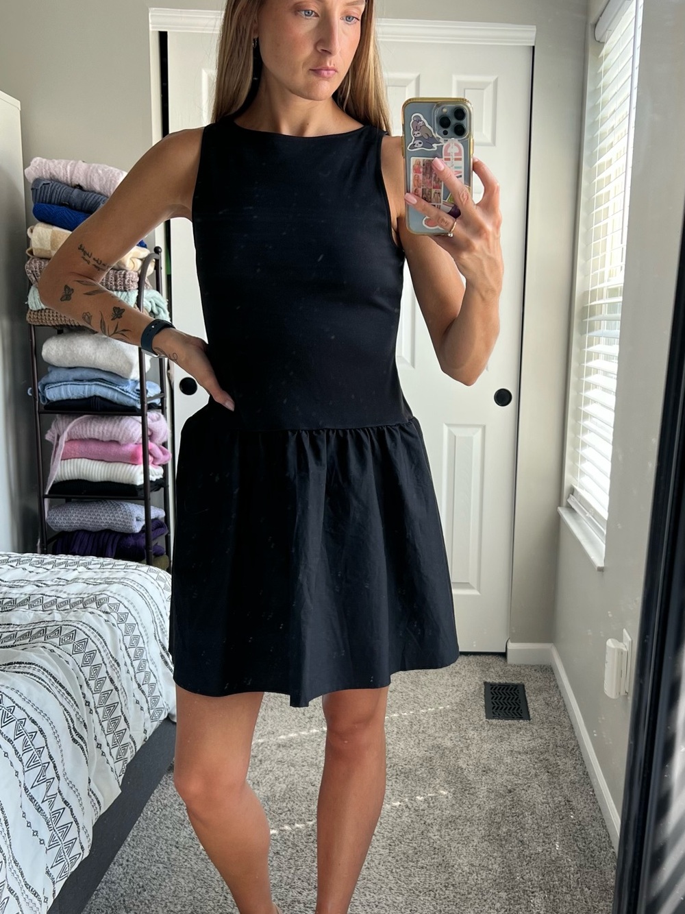 A New Day Drop Waist Mini Dress
